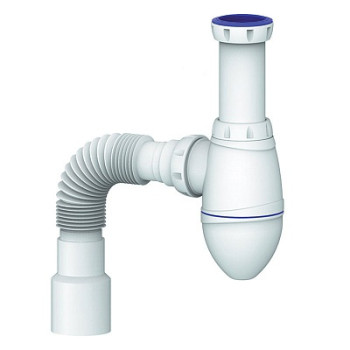 сифон д/умывальника 1.1/4"х32 без выпуска, с гибким отводом 32х32/40 Unicorn M420