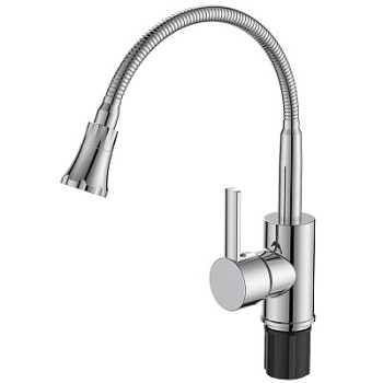 смеситель кухня с гибким изливом, KF519 VODA