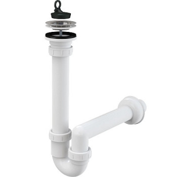 сифон д/мойки 1.1/2"х50 трубный, с нержавеющей peшeткой д.70 A800-DN40 Alcadrain