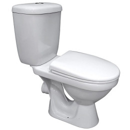 унитаз-компакт Баланс Комфорт горизонт. выпуск, нижн.подв., сиденье полипр., белый (Santeri)