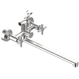 смеситель ванна Astana излив 350мм, с акс., нерж.сталь AA31 ESKO