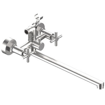 смеситель ванна Astana излив 350мм, с акс., нерж.сталь AA31 ESKO
