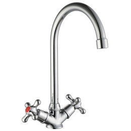 смеситель кухня Ladoga поворотный излив LDG519 VODA