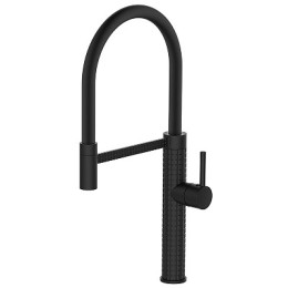 смеситель кухня гибкий излив черный K51B ESKO