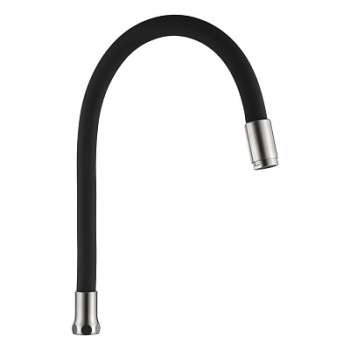 излив LEDEME гибкий, черный L77506-2