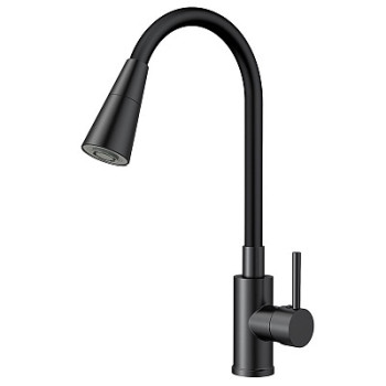 смеситель кухня гибкий излив черный, 2 режима K47BB ESKO