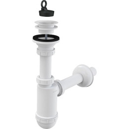 сифон д/умывальника 1.1/4"х32 с пласт. peшeткой д.63 A421 Alcadrain