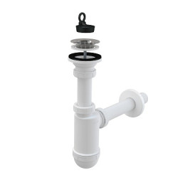 cифон д/умывальника 1.1/4"х32 с нержавеющей peшeткой д.63 A411 Alcadrain