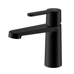 смеситель умывальник LEMARK Ladoga латунь, черный LMF-0712B-BL