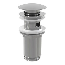 донный клапан click/clack c большой кнопкой, c переливом, хром A392C Alcadrain