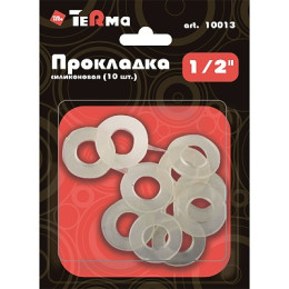 прокладка 1/2" силиконовая TeRma 10013 (упаковка 10 шт.) в блистере