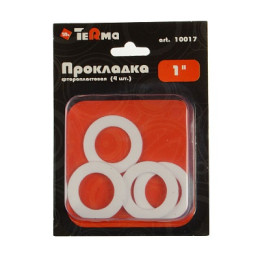 прокладка 1" фторопластик TeRma 10017 (упаковка 4 шт.) в блистере