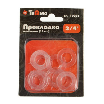 прокладка 3/4" силиконовая TeRma 10021 (упаковка 10 шт.) в блистере