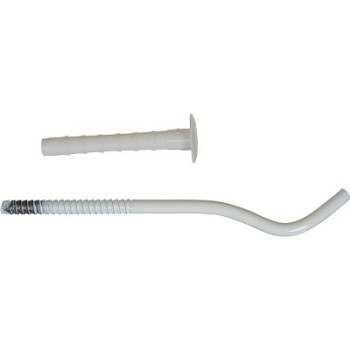 кронштейн для радиатора с дюбелем 7,5*165 белый BIMETTA 10008