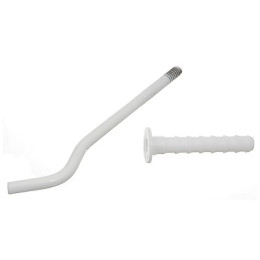 кронштейн для радиатора с дюбелем д.9х200мм белый (16010)