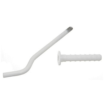 кронштейн для радиатора с дюбелем д.9х200мм белый (16010)