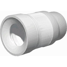 слив гофр. д/унитаза АНИ д.110 190-370мм (гладк.) K821