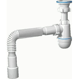 сифон д/мойки АНИ 1.1/2"х40 с гибкой трубой 40х40/50 С0115