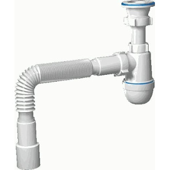сифон д/мойки АНИ 1.1/2"х40 с гибкой трубой 40х40/50 С0115