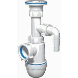 сифон д/умывальника АНИ 1.1/4"х40 c отводом д/стир.машины С1300