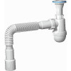 сифон д/умывальника АНИ 1.1/4"х40 с гибкой трубой 40х40/50, с литым выпуском C2015