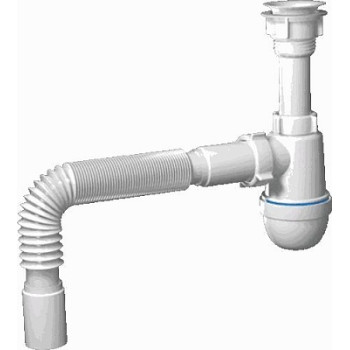 сифон д/мойки АНИ Варяг 1.1/2"х40 с гибкой трубой 40х40 C5005