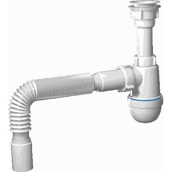 сифон д/мойки АНИ Варяг 1.1/2"х40 с гибкой трубой 40х50 C5010