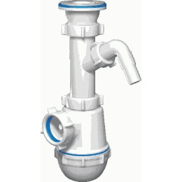 сифон д/мойки АНИ Грот 1.1/2"х40 c отводом д/стир.машины A1000