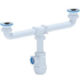 сифон д/мойки АНИ Грот 1.1/2"х40 двойной A3000