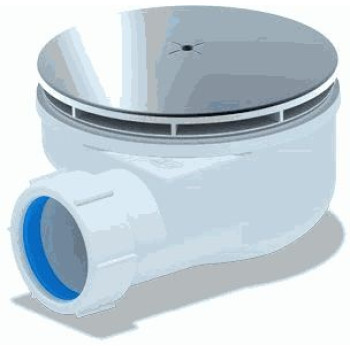 сифон для душевого поддона АНИ 1.1/2" слив 90мм h-53мм хром E350C