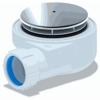 сифон для душевого поддона АНИ 1.1/2" слив 60мм h-55мм хром E550C