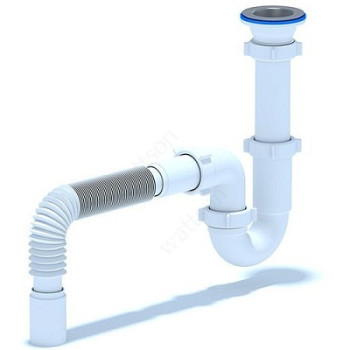 сифон д/умывальника АНИ 1.1/4"х32 прямоточный с гибкой трубой 32х32/40 DB1015
