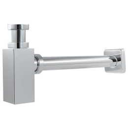 сифон для раковины без выпуска бутылочный латунный Square/Квадратный TeRma 1 1/4" 10063