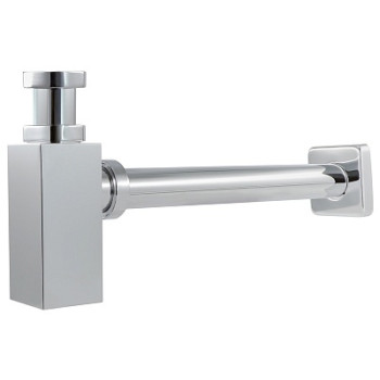 сифон для раковины без выпуска бутылочный латунный Square/Квадратный TeRma 1 1/4" 10063