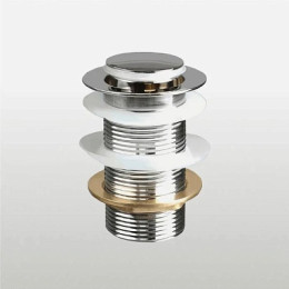 донный клапан с опцией смарт-клик маленькая кнопка хром TeRma 10104