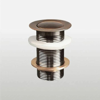 донный клапан с опцией смарт-клик маленькая кнопка красная бронза TeRma 10106