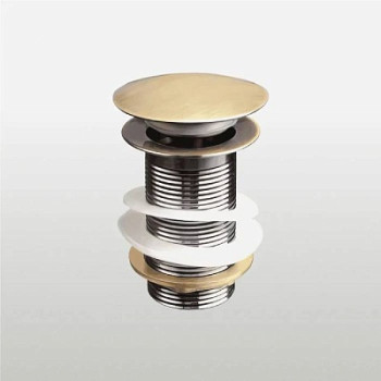 донный клапан с опцией смарт-клик большая кнопка античная бронза TeRma 10113