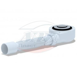 сифон для душевого поддона АНИ 1.1/2" слив 50мм h-53 Click Clack с гибк.тр.40/50 хром(сетка) E455CLS