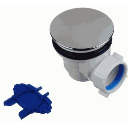 сифон для душевого поддона АНИ 1.1/2" слив 60мм h-77мм хром E510C