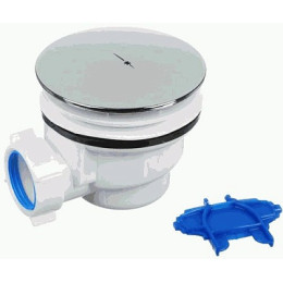 сифон для душевого поддона АНИ 1.1/2" слив 90мм h-77мм хром E320C