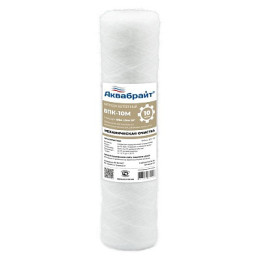 картридж из полипропиленового шнура АКВАБРАЙТ ВПК-10М М 10" (Пневмотекстурированная веревка)