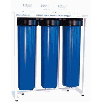 система фильтров АКВАБРАЙТ 20ББ для очистки воды АБФ-320ББ АНТИЖЕЛЕЗО (ПП-10М-20ББ,ФП-20ББ,УГП-20ББ)