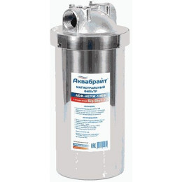 фильтр магистральный 10" АКВАБРАЙТ из НЕРЖАВЕЮЩЕЙ СТАЛИ типоразмер BigBlue 1" АБФ-НЕРЖ-10ББ