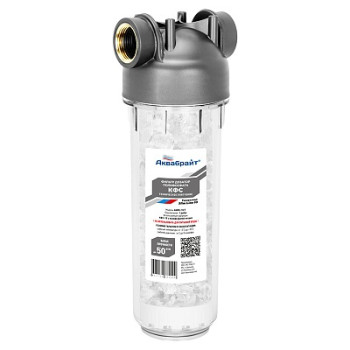 фильтр магистральный 10" АКВАБРАЙТ ДОЗАТОР ПОЛИФОСФАТА АБФ-КФС-10/1 1"