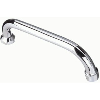 излив для кухонного смесителя настенного П-образный с аэратором 20см MELODIA MKP20686P