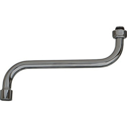 излив для смесителя круглый S-образный с аэратором русский стандарт 20см MELODIA MKP20691P