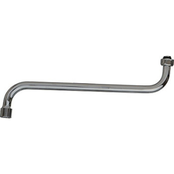 излив для смесителя круглый S-образный с аэратором русский стандарт 30см MELODIA MKP20692P