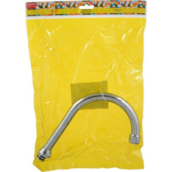 излив для кухонного смесителя R-образный с аэратором 20см MELODIA MKP20661P