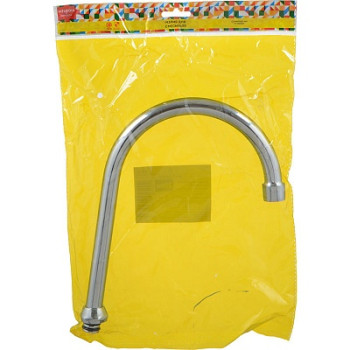 излив для кухонного смесителя R-образный с аэратором 25см MELODIA MKP20662P