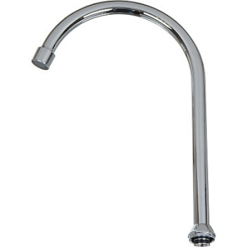 излив для кухонного смесителя R-образный с аэратором 30см MELODIA MKP20663P